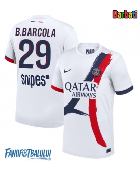 Paris Saint-Germain Bradley Barcola #29 Tricou Fotbal Replică 2025-26 Barbati Deplasare